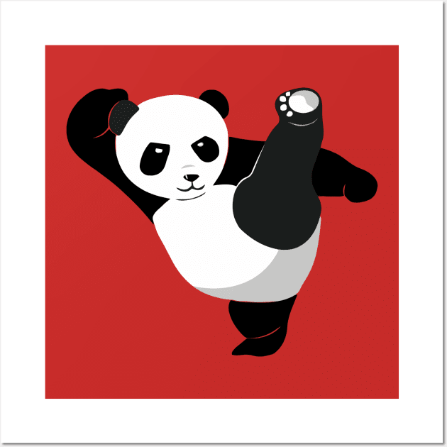 Karate Panda Wall Art by Ramateeshop